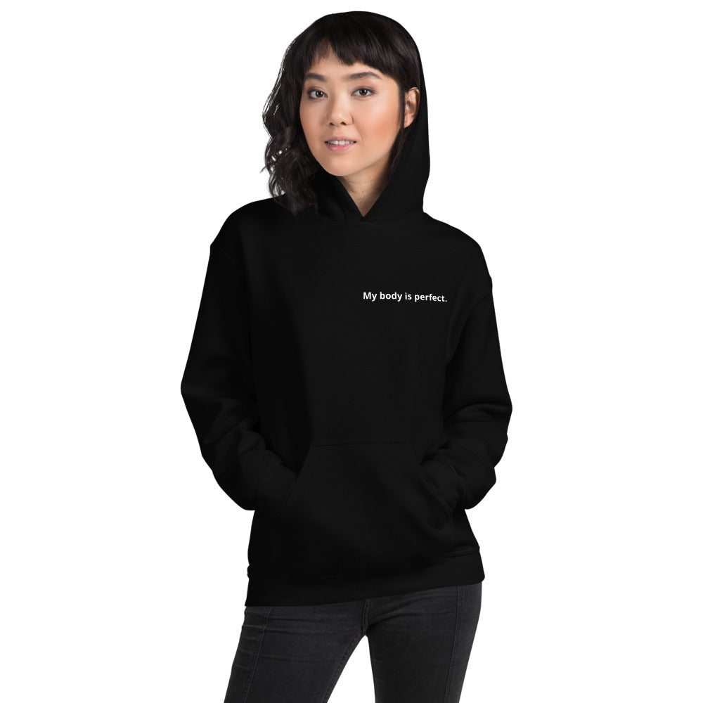 My body is perfect. Women's Affirmation Hoodie