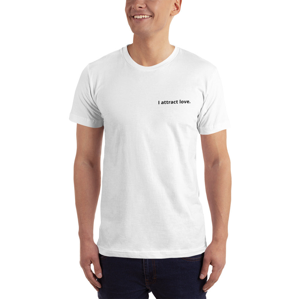 I attract love. Men's Affirmation T-Shirt
