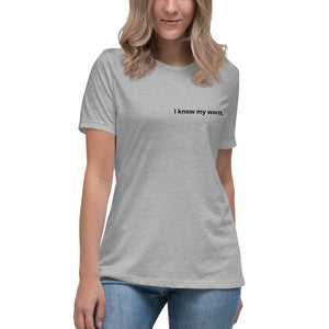 Open image in slideshow, I know my worth. Women&#39;s Affirmation T-Shirt
